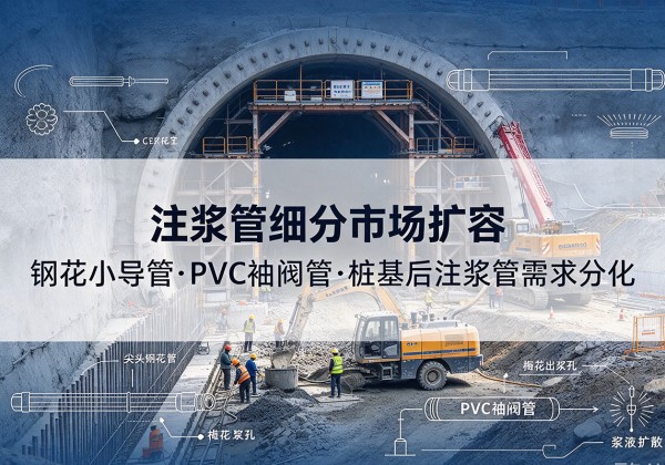鄢陵注浆管细分市场扩容，隧道钢花小导管、PVC 袖阀管、桩基后注浆管需求分化